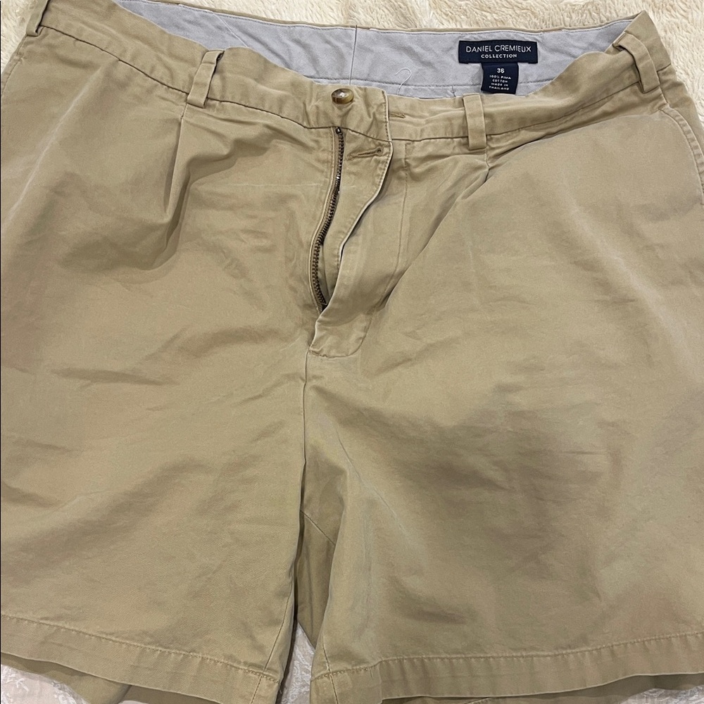 Daniel Cremieux Men's Khaki Flat Front Shorts